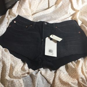 Levi’s 501 high rise super shorts